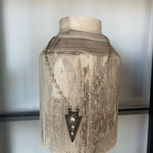 Betsy Pittard Arrow head pendant necklace